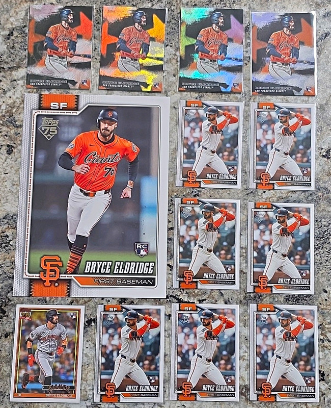 Topps 2026 Bryce Eldridge Rookie Card 12-Card Lot San Francisco Giants