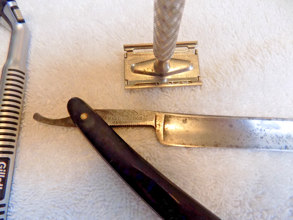 Vintage Safety & Straight Razors Lot Gillette N2 Christy Schick Kastor ...
