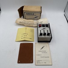 Hawk II Tonal Expander Bass EQ/Fuzz/Treble Booster 1970s W/ Box & Manual *Read*