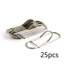 25Pcs Large Papers Clips Mini Metal File Binder Clips Office Supplies