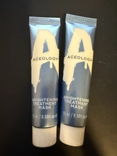 2x Aceology Brightening Treatment Mask 15 mL/.5 oz each
