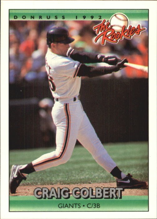 1992 Donruss The Rookies Baseball Card #26 Craig Colbert