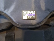 Crop In Style Scrapbooking Paper Organizer Tote Carrying Case Black