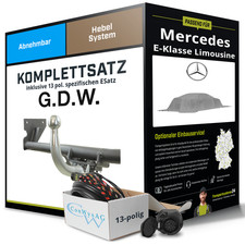 Für MERCEDES E-Klasse Limousine W214 Anhängerkupplung abn +eSatz 13pol 23- NEU
