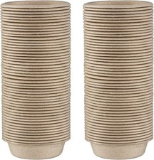 100Pcs 1oz Biodegradable Crested Gecko Food Cups fit Reptile Food Dish or Wat...