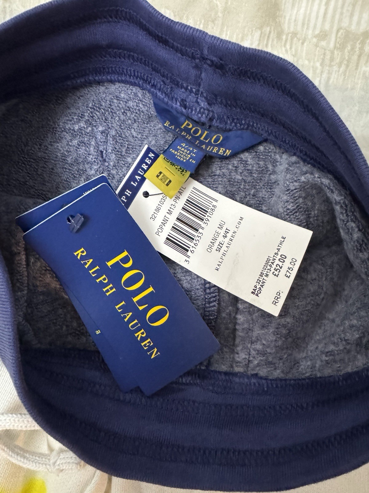Polo Ralph Lauren Boys Tracksuit Trousers Age 4 BNWT RRP: £75 (£52 At Outlet) image 3