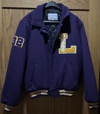 1990’s MAGIC JOHNSON #32 LAKERS LETTERMAN JACKET SIZE MEDIUM