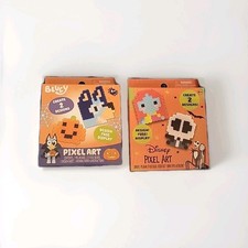 2 DISNEY PIXEL ART Heat  Fuse Melty Beads SETS, HALLOWEEN, BLUEY  NIGHTMARE BC