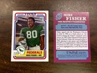 B343 Mike Fisher Custom Football Card Washington USFL Federals Baylor