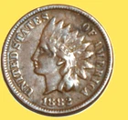 1882 Indian Head Cent Penny VF Full Liberty Showing receive coin pictured #3274