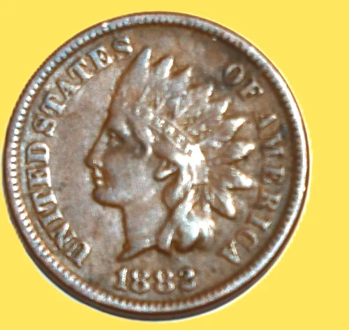 1882 Indian Head Cent Penny VF Full Liberty Showing receive coin pictured #3274