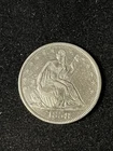 1858 seated liberty half dollar