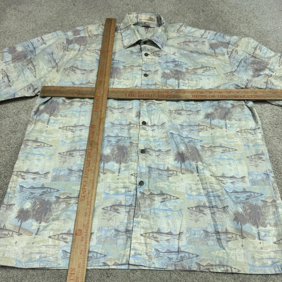 Campia Moda Button Down Shirt Men’s Multicolored Short Sleeve Size XL - Image 2 of 4