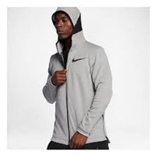 NIKE Showtime Therma Flex Basketball Hoodie Jacket MEN MEDIUM GRAY ZIP UP 856438