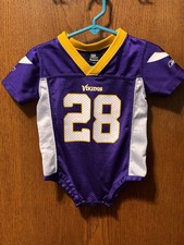 Reebok Minnesota Vikings 28 Adrian Peterson Baby Jersey One Piece 6-9m Reebok Minnesota Vikings 28 Adrian Peterson Baby Jersey One Piece 6-9m