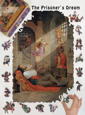 Wooden Puzzles For Adults - The Prisoner`s Dream by Moritz Schwind (400 Pieces)