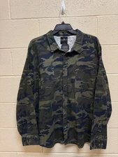 Junk Food Clothing Los Angeles Men’s XXL  Button Up Long Sleeve Camo Shirt NWT