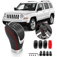 For Jeep Patriot Pu Leather 5-speed Shifter Knob Manual Gear Handle Stick Lever For Jeep Patriot Pu Leather 5-speed Shifter Knob Manual Gear Handle Stick Lever
