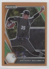 2021 Panini Prizm Draft Picks Neon Orange 4/50 Anthony Solometo #PDP37 0i1b