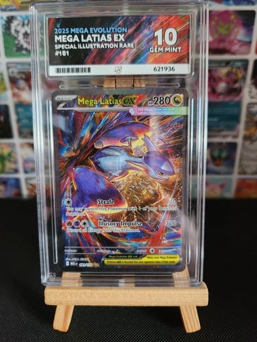 Pokemon Cards - Mega Latias EX Card 181/132 Mega Evolution Sir - ACE 10 GEM MINT