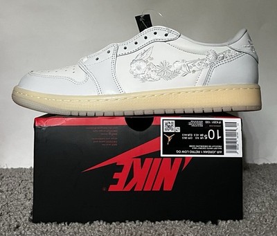 Size 10.5M- Nike Air Jordan 1 Low OG Rabbit Floral Swoosh IF4391-100
