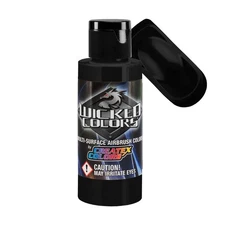 Createx Wicked Colors Detail Black Airbrush Paint Color 2oz W051 - 2Z