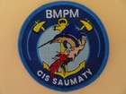écusson pompier cis saumaty marins-pompiers marseille brodé 9 cm velcro