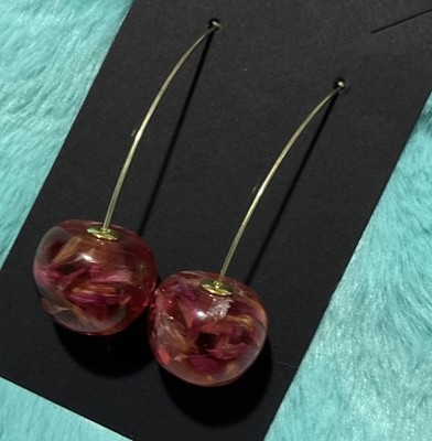 Stylish Cherry Earrings. Unique, Party, Cute, Festive, Casual