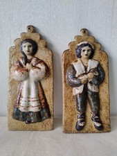 Deux plaques céramique Le trident  vallauris les argonautes