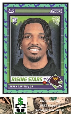 2024 Score-A-Treat Rising Stars Green Bats #26 Jayden Daniels RC Commanders