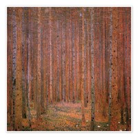 Poster Tannenwald I - Gustav Klimt