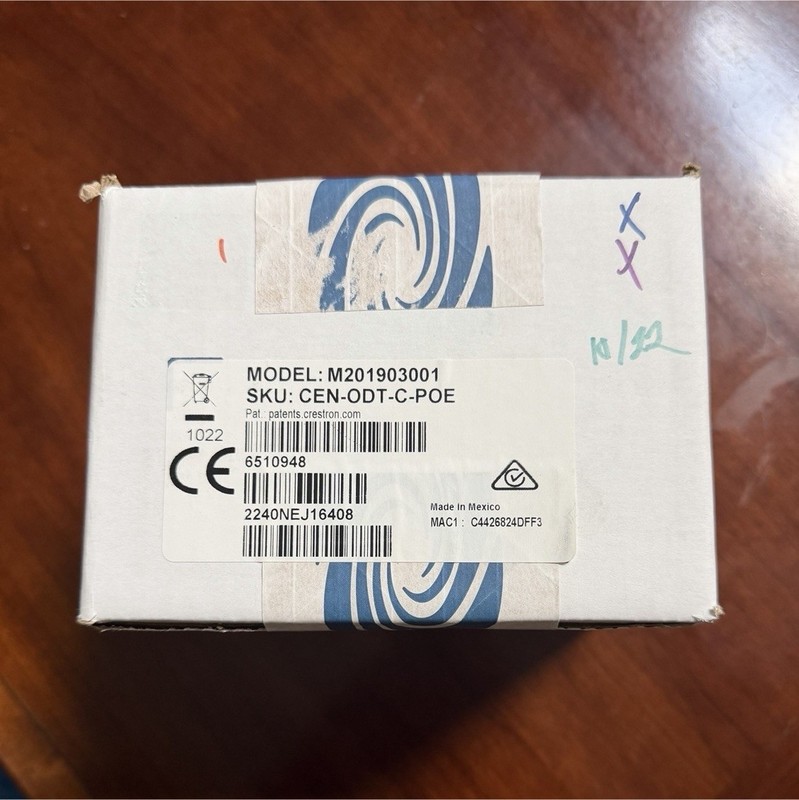 Crestron CEN-ODT-C-POE Occupancy Sensor Module NEW IN BOX