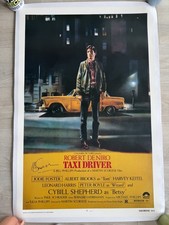 TAXI DRIVER Martin Scorsese SIGNED FULL 27x41 Poster LINEN BACKED Movie DeNiro