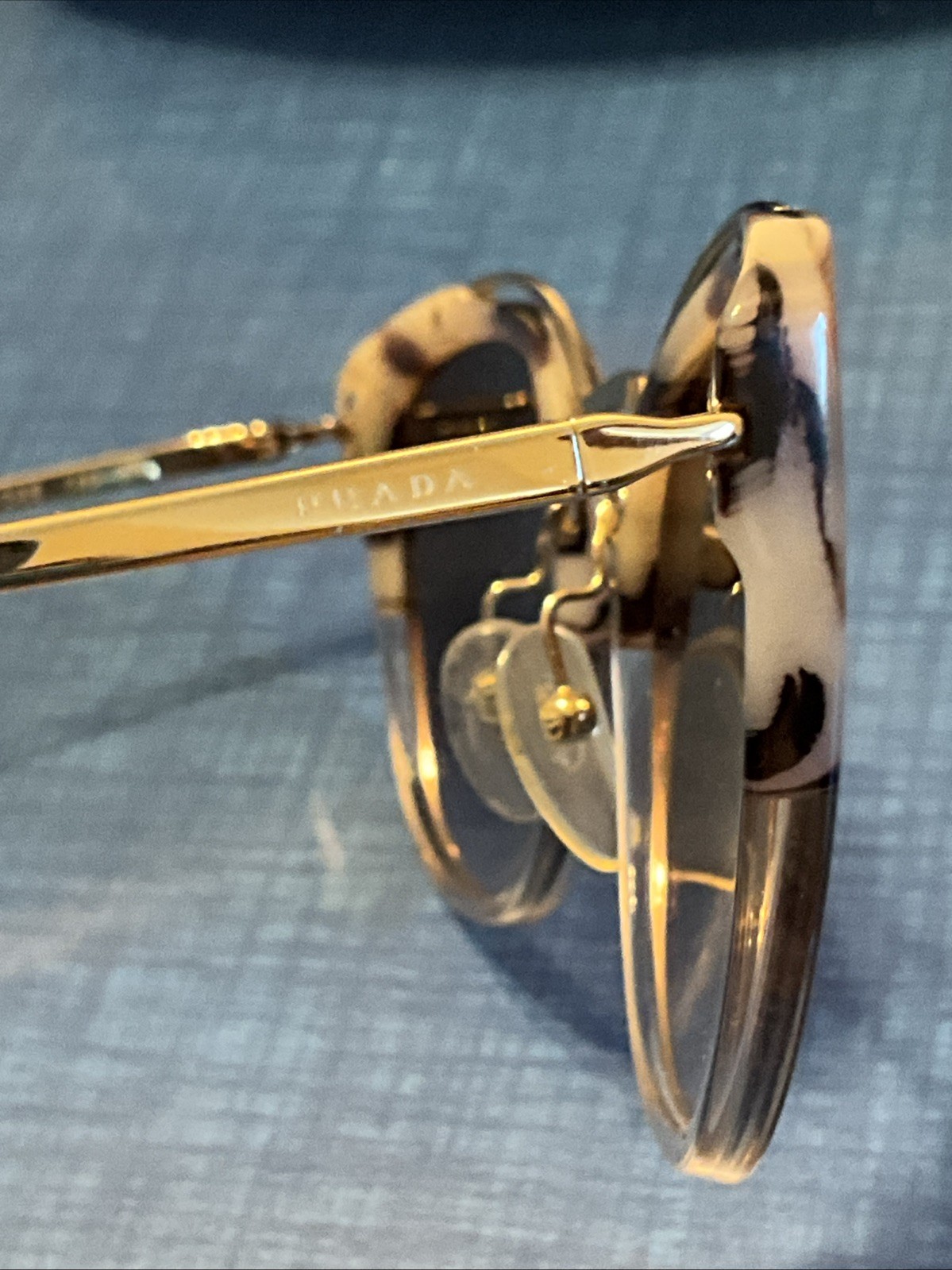 PRADA SPR 20U CONCEPTUAL Cat Eye Sunglasses 54 22 140 2N Marble Look With Case thumbnail 5