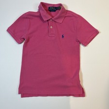 Polo Ralph Lauren Classic Fit Pink Polo Shirt Kid  s Small 8 Cotton Minor Flaw