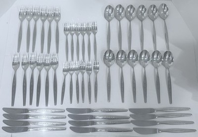 WMF Cromargan CAPRI Flatware Germany 48 Piece Mid Century