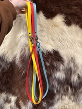Handmade 4  biothane dog leash- YELLOW
