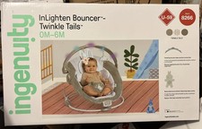 Ingenuity InLighten Twinkle Tails Baby Bouncer with Vibrations and Sounds
