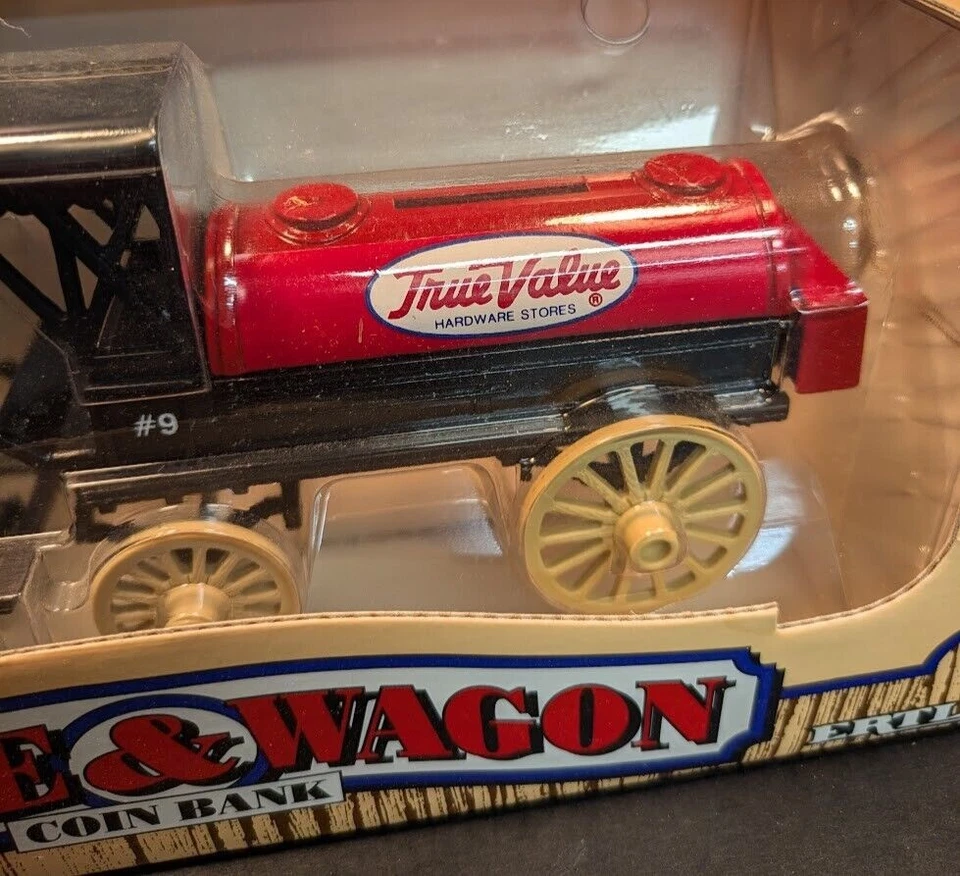 Carro de gasóleo Ertl 1990 tirado por caballos moneda diecast banco de ahorros valor real Foto 2 de 4