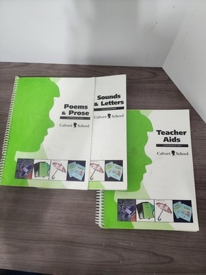   A88~Calvert School Teacher Aids, Sounds & Letters, Poems & Prose Spiral Bound