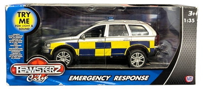 1:35 Scale Teamsterz 1370231 Volvo XC90 Emergency Response Police Car - MIB