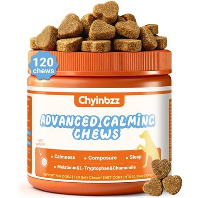Calming Chews for Dogs，Anxiety Trests - Dog Calming Trests with Melatonin & g...