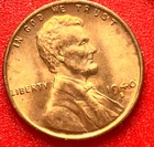 1940-S Lincoln Wheat Cent Penny GEM RED BU From an Original Bank Roll