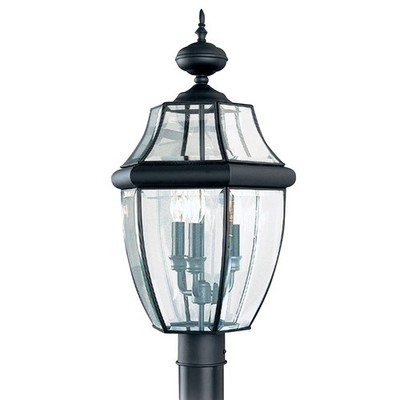 Sea Gull Lighting 8239-12 Lancaster Outdoor Post Lantern Outside Fixture, 24'' H