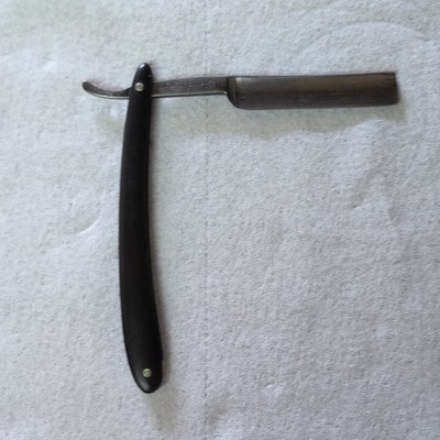 Böker Red-In 1910 RP Vintage Straight Razor Germany Black Handle