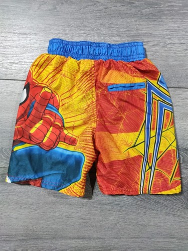 Boys Size 4 Marvel Spiderman Preowned Swim Trunks Board Shorts Swimwear - Picture 3 of 3