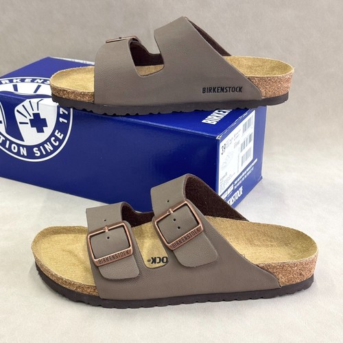 Sandali Birkenstock Arizona moka Birkibuc in pelle stretti/larghi - Foto 2 di 16