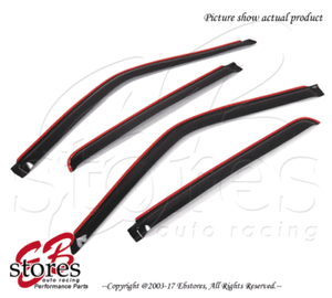 For-Chevrolet-Tahoe-1995-1999-Inner-Channel-Dark-Smoke-JDM-Window-Visors-4pcs