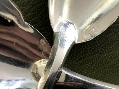 Besteck Service Salat- André Blanchet Modell Art Deco Versilbertes Metall 27 CM - Bild 4 von 7