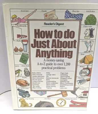 READERS DIGEST HOW TO DO JUST ABOUT ANYTHING HARDCOVER 1986